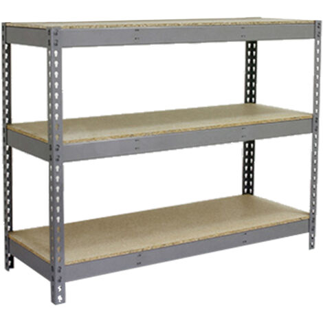 Simonrack Étagère sans vis gris bois capacité 400 kg
