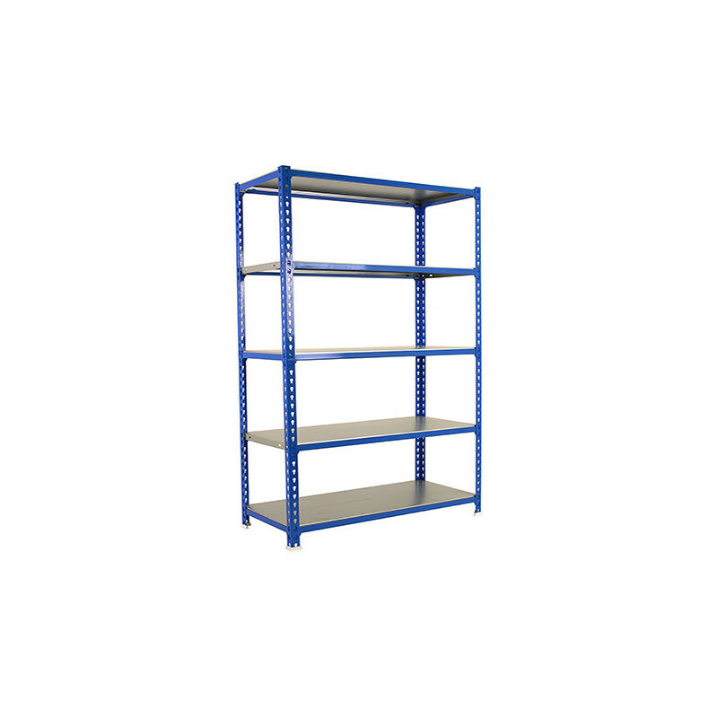 Simonrack - Etagère de rangement Simonclick 5/400 bleu galva 5 niveaux 180x90x40cm charge 180kg