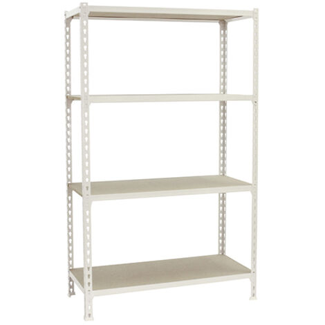 Simonrack Maderclick 4/500 scaffale bianco e legno