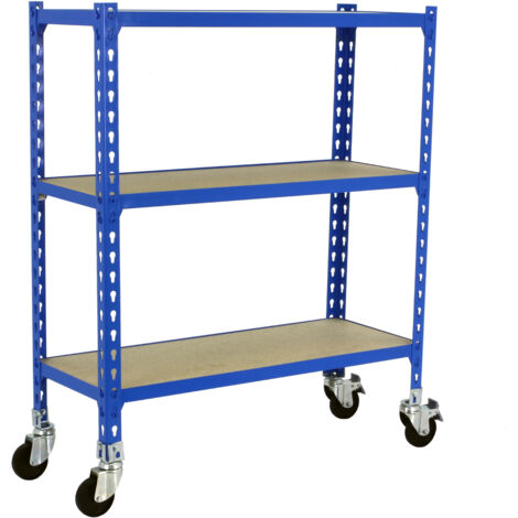 Simonrack Maderclick Mobile Superplus étagère bleue mobile