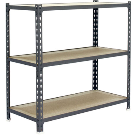 Simonrack Mensola design moderna grigia legno 3 livelli