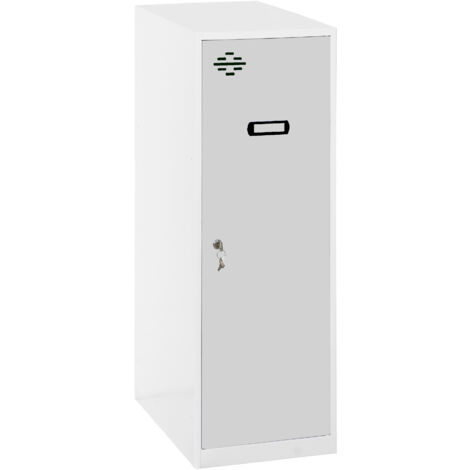 Simonrack Mini casier blanc et gris en métal 915x30x50 cm