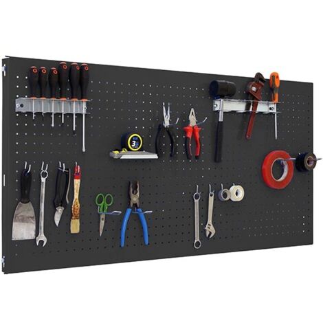 Simonrack Pannello Muro Antracite con 14 Ganci