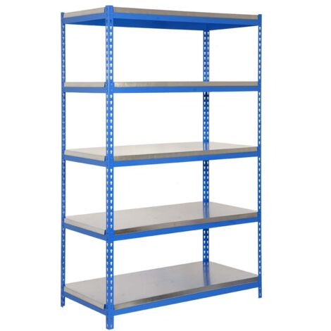 Simonrack Ripiano Robusto Blu Zincato 5 Livelli