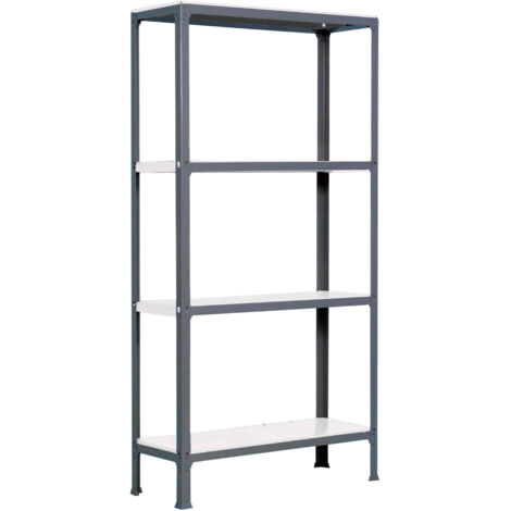 SimonRack Scaffale da Ufficio/Libreria, 1600x1000x300 mm, 4 Ripiani, 150 kg per Ripiano, Metallo Stile Industriale, Antracite – Simon Home
