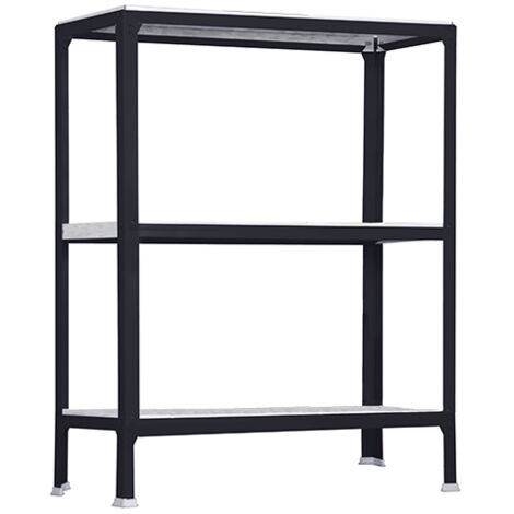 SimonRack Scaffale da Ufficio/Libreria, 900x1000x300 mm, 3 Ripiani, 150 kg per Ripiano, Metallo Stile Industriale, Antracite – Simon Home