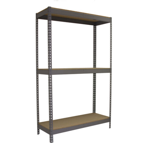 Simonrack Scaffale esterno grigio e legno 6 ripiani