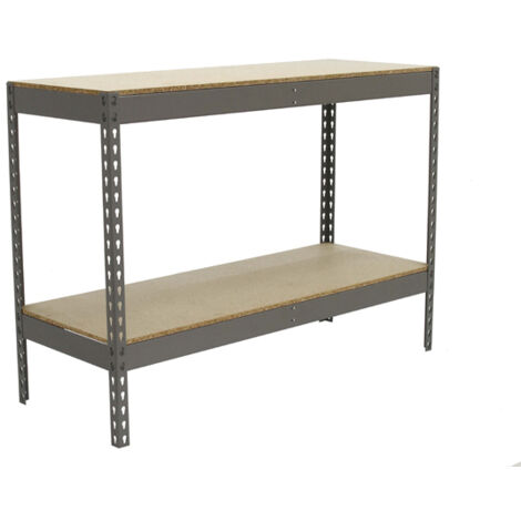 Simonrack Scaffale grigio legno robusto 4 ripiani