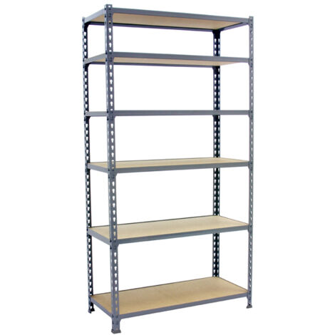 Simonrack scaffale grigio legno robusto sei livelli