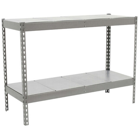 SimonRack Scaffale Industriale, 900x1500x600 mm, 2 Ripiani in Metallo, Portata 600 kg per Ripiano, Scaffale Carichi Pesanti, Zincato – Simonforte