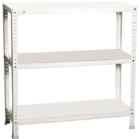 Simonrack scaffale metallico bianco 3 livelli 300 kg