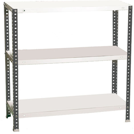 Simonrack Scaffale moderno antracite e bianco 3 livelli