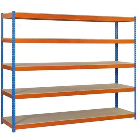 Simonrack Simonforte 1806-5 scaffale blu arancione legno