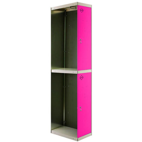 Simonrack Simonlocker casier métallique gris et rose