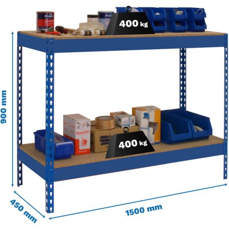 Simonrack Simonwork Basic 2 banc de travail bleu robuste