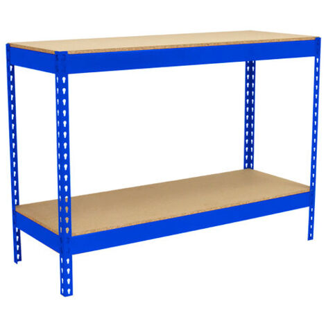 Simonrack Simonwork Basic 2 étagère bleu et bois durable