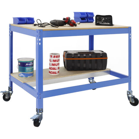 Simonrack Simonwork Mobile BT0 900 table bleu bois