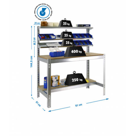 Simonrack Simonwork Mobile BT1 900 galva bois robuste