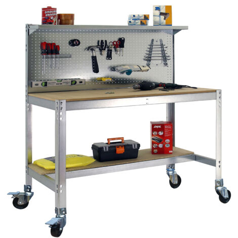 Simonrack Simonwork Mobile BT3 1500 banc de travail galva bois