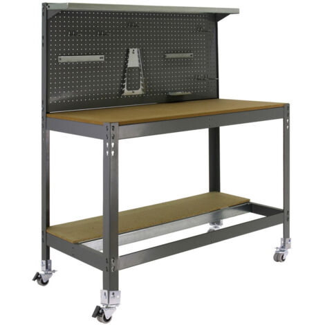 Simonrack SIMONWORK MOBILE BT3 établi mobile gris et bois