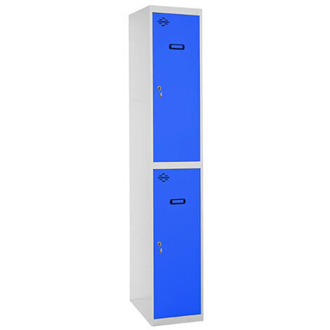 Simonrack Vestiaire Standard gris et bleu métal 1800x400x500 mm