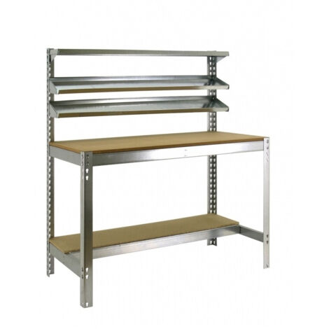 SimonRack - Werkbank-Bausatz 1440x1200x600mm - BT-1 1200 GALVA/HOLZ