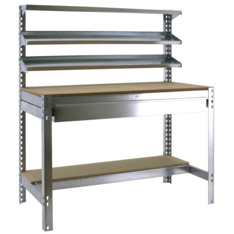 SimonRack - Werkbank-Bausatz 1440x1500x750mm Belastung 600Kg - SIMONWORK BT-1 BOX 1500 VERZINKT/HOLZ