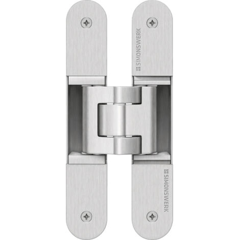 Simonswerk Türband Tectus TE 340 3D FR, verdeckt, Stahl silberfärbig beschichtet - 2 Stück