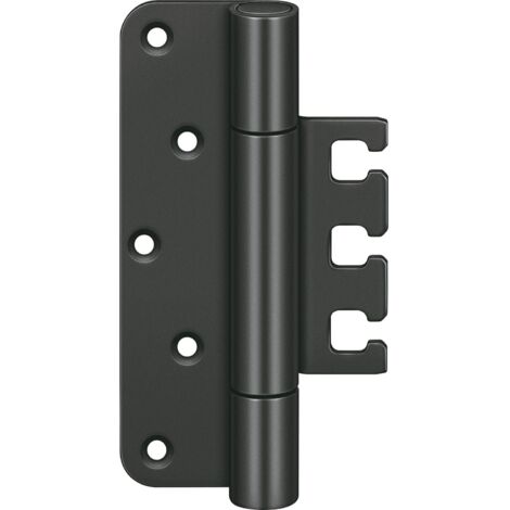 Simonswerk VX7729 Objektband (Türband) H 120mm für gefälzte Türen, Stahl schwarz