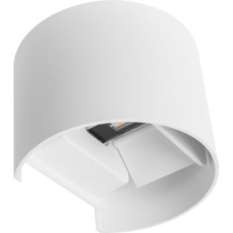 Simonte lampe murale ip54 2x3w led 560lm 4000k l.14xw.11,5xh.10cm white