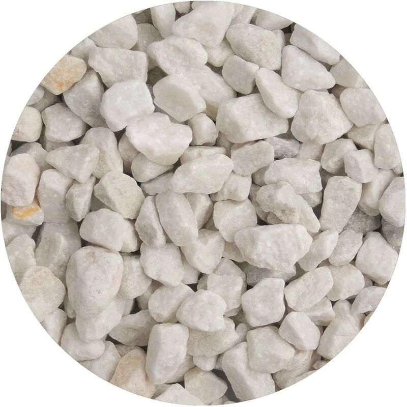 Landscaping Aggregate Chippings 20kg Bag Style 20mm Arctic White - Simpa