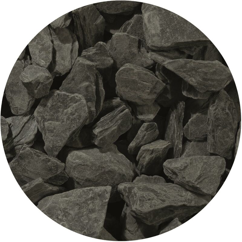 Landscaping Aggregate Slate 20kg Bag Style 40mm Black Slate - Simpa
