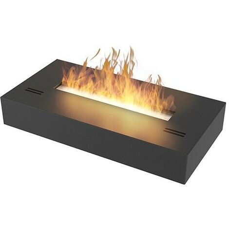 SIMPLE BOX - Biocamino freestanding da appoggio nero opaco Cm 40/50/60 - size 40