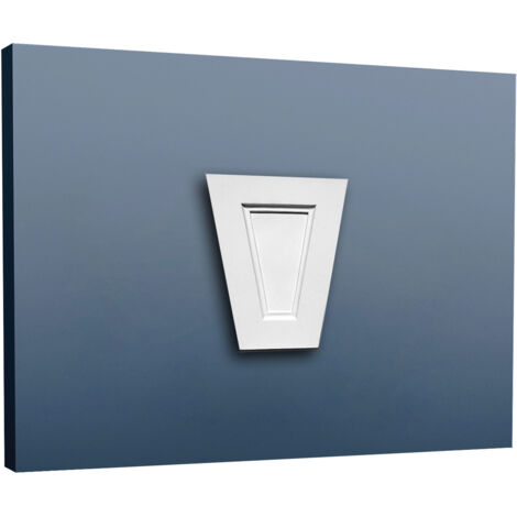 Orac – Fronton habillage de porte D402 – Moulure décorative classique 15x15cm – Purotouch® blanc – Pour intérieur et extérieur