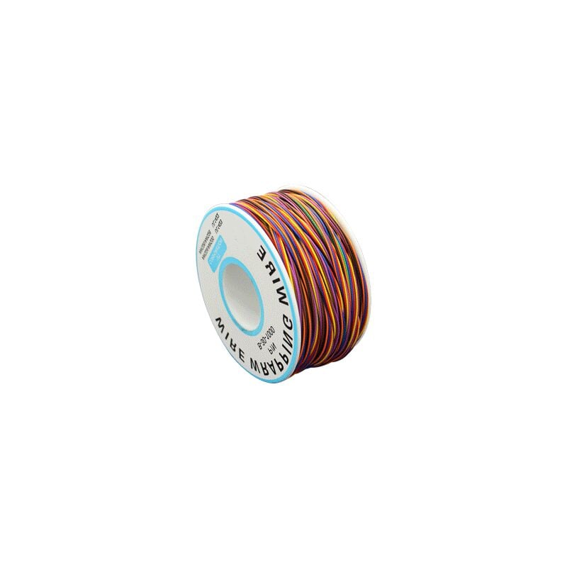 Simple de 0,25 Mm à Enrouler, CâBle En Cuivre éTamé De 250 MèTres 30AWG, Rouleau de CâBle de 105 DegréS Celsius, Avec Bobine En Plastique, Couleur