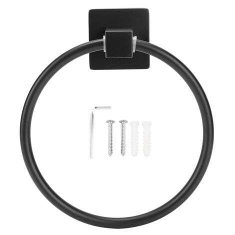 Simple Durable Wall Mounted Towel Ring Bathroom Round Towel Rack Holder Hanger Hardware