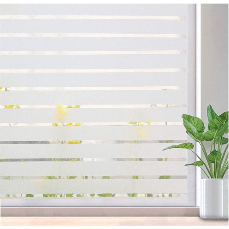 Film fenêtre, 70cm x 300cm, Anti Regard, Electrostatique, Adhésif, Protection solaire uv, Rayé - Simple Fix