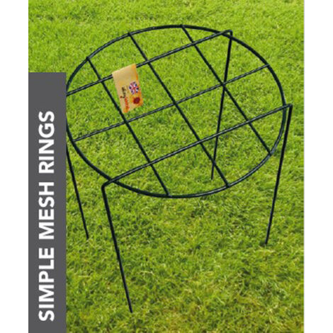 Simple Mesh Ring (Pack of 4) - Steel - L30.4 x W30.4 x H40.6 cm - Green