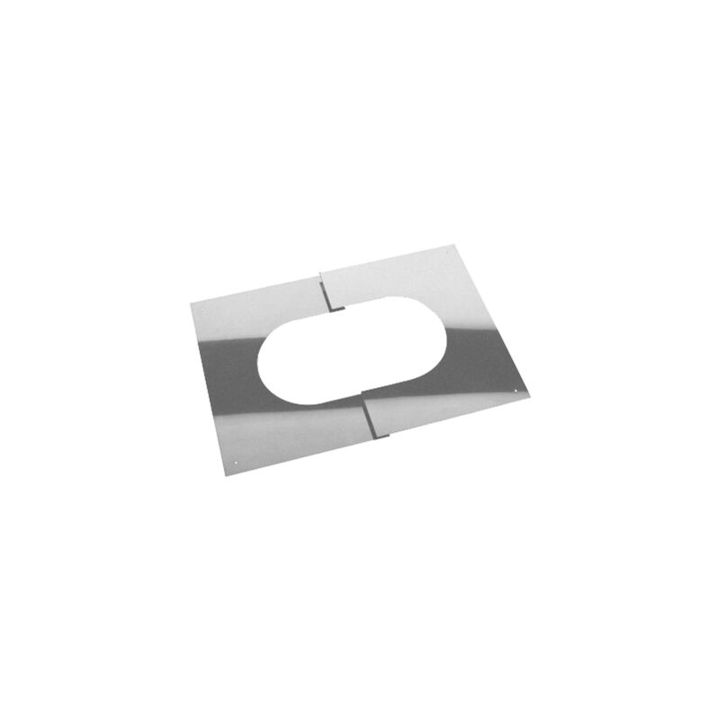 Simple paroi inox 0,6 mm - Plaque de propreté réglable 150 mm