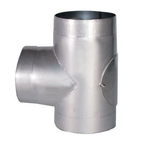 Simple paroi inox 2 mm  - Té 90°  180  mm