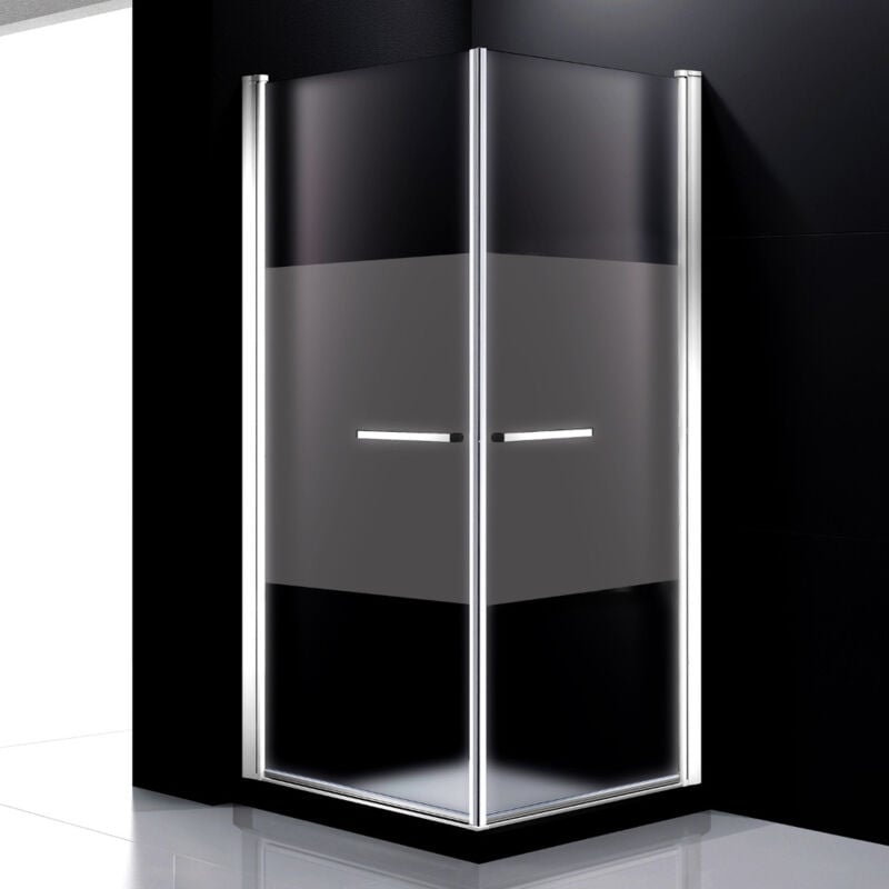 Double porte pleine pivotante sablée - 90 cm