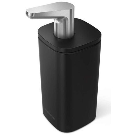 Simplehuman Accesorios de baño - Dosificador de jabón de pie, negro mate KT1192