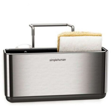 Simplehuman Accesorios de cocina - Portaesponjas, acero inoxidable cepillado KT1134