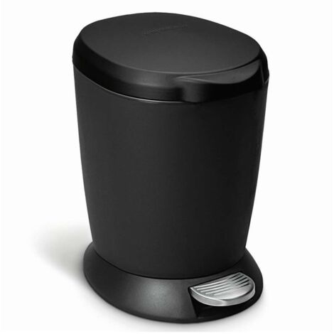 Simplehuman Cubos de basura - Papelera 6 L, negra CW1319