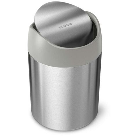 Simplehuman Mülleimern - Tischmülleimer Mini 1,5 l, Edelstahl gebürstet CW2084
