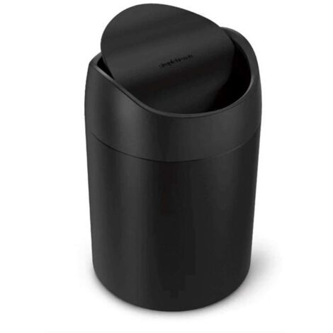 Simplehuman Pattumiere - Cestino da tavolo, 1,5 l, nero opaco CW2100