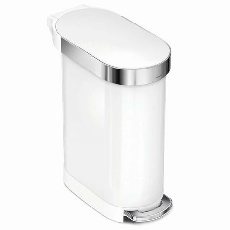 Simplehuman Pattumiere - Pattumiera Slim 45 l, bianco CW2069