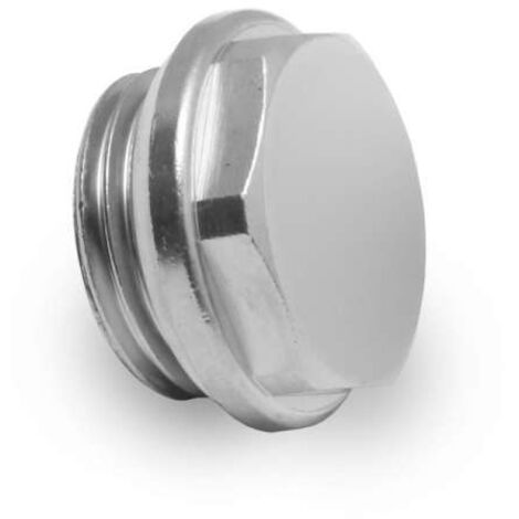 Simplex Blindstopfen für Heizkörper Heizkörperstopfen 1/2", vernickelt, F10703