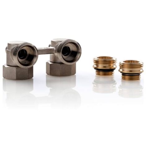 Simplex Hahnblock E1/50 Standard, Eckform, für Heizkörper mit ½ Zoll IG
