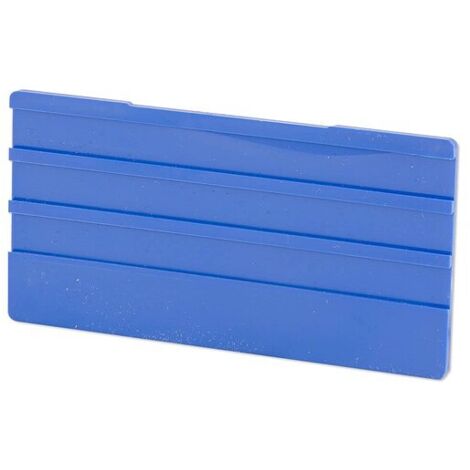 SIMPLEX Leerschild 100 x 50 mm für Universalhalter - aus Kunststoff - Farbe blau